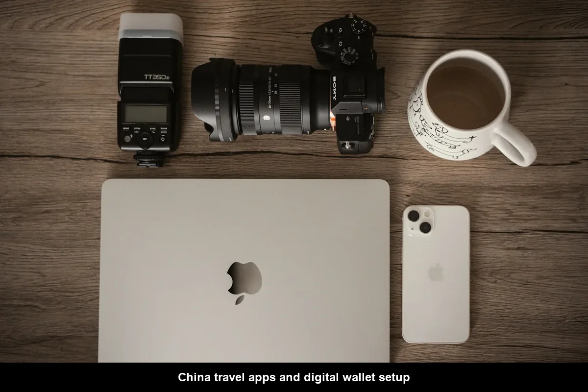 China travel apps and digital wallet setup